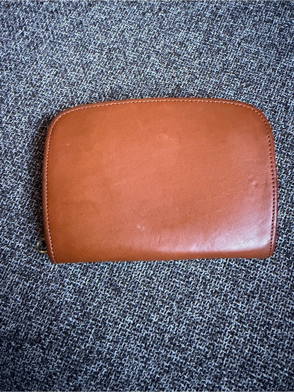 COACH GLOVE TANNED LEATHER ACCORDION ZIP WALLET VINTAGE